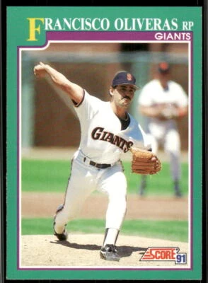 1991 Score #635 Francisco Oliveras - Image 1 of 2