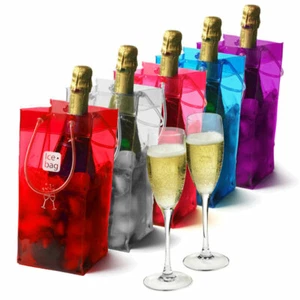 Ice Bag Wine Champagne Cooler Portable Bottle Gift Bag Party Picnic Wedding Hols - Picture 1 of 17