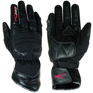 Textile leather Gloves Waterproof Dry Thick Padding Biker Motorcycle Scooter - Zdjęcie 1 z 9