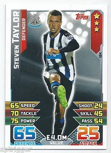 2015 / 2016 EPL Match Attax Base Card (184) Steven TAYLOR Newcastle - Picture 1 of 1