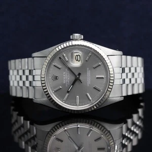 Rolex Datejust Stahl/Weißgold Ref:16014 mit Rolex Box von 1981 - Bild 1 von 12