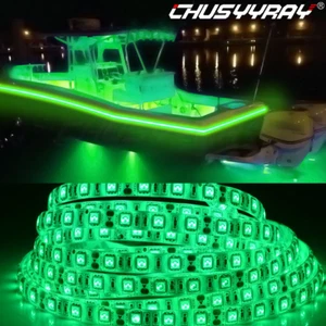 Green LED Light Night Fishing 300LED Strip UV Ultraviolet boat bass fishing 12v - Picture 1 of 12
