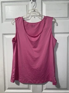 Charter Club Women's Pink Tank Top  Nylon/Spandex - Sz 0X - Picture 1 of 5
