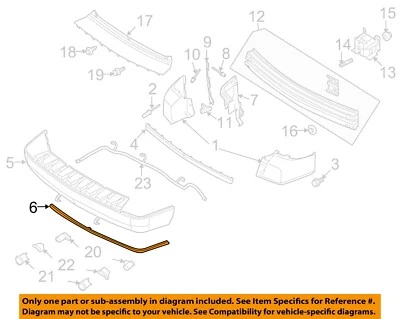 Componentes de parachoques Ford OEM 08-09 Taurus X - Deflector inferior 8F9Z17808AA Foto 1 de 2