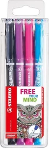 STABILO SENSOR Fineliner - verschiedene Farben, Geldbörse mit 4 Stück - Bild 1 von 3