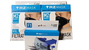 RZ Mask X-Large Set Of 2 W/ Extra Filters - Black - Bild 1 von 3