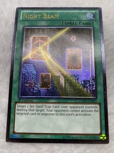Yugioh Night Beam GAOV-EN055 Ultimate Rare 1st Edition MP - Picture 1 of 10