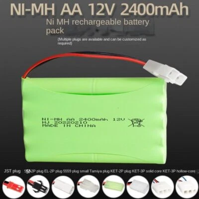 1Pcs 12V 2400mAh Ni-MH Battery Pack AA5 Rechargeable Battery Remote Control Toy - Image 1 of 4