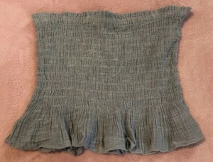 NWT American Eagle Outfitters AEO Women Blue Tube Top New Size Large - Picture 1 of 3