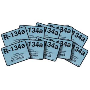 (10) Stickers Properly Identify Unit With R134 R134A R-134a - Picture 1 of 3