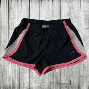 Champion Girl's Size Small Black Pink Active Wear Shorts Mesh Side Panels - Picture 1 of 5
