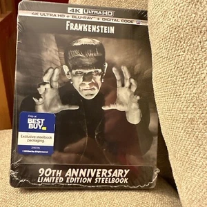 Frankenstein Dracula The Wolfman - Steelbook (4K UHD/Blu-ray/Digital) - NEW/OOP! - Picture 1 of 3