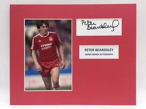 RARE Peter Beardsley Liverpool Signed Photo Display + COA AUTOGRAPH - Picture 1 of 3