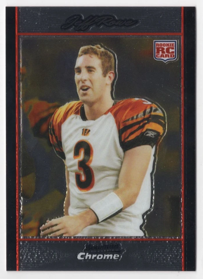 2007 BOWMAN CHROME ROOKIE Jeff Rowe Rookie Cincinnati Bengals #BC97 - Image 1 of 2