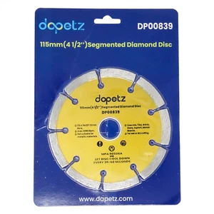 Disco de corte de diamante 115 mm 4,5" hoja amoladora angular ladrillo segmentado hormigón - Imagen 1 de 12