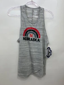 Nebraska Cornhuskers Concepts Sport Athletic Tank Top Shirt Gray Women Sz L NWT - Picture 1 of 9