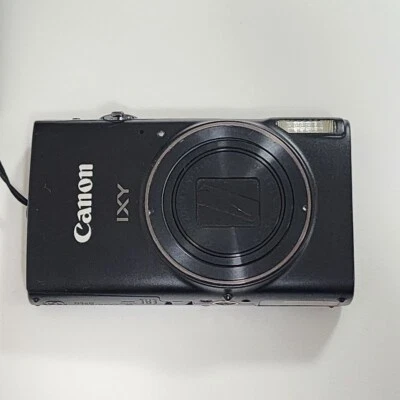 Canon IXY 650 PowerShot Elph 360 HS 20.2MP Digital Camera Black Used - Image 1 of 4