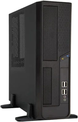 BL040 Custodia desktop Matx con alimentatore TFX 300 W/nero/IEEE 1394 - BL040.FF300TB3F - Immagine 1 di 4