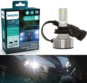 Philips UltinonSport LED White H9 Two Bulbs Head Light Low Beam Replace Upgrade - Picture 1 of 20
