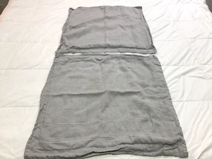 Restoration Hardware 2 100% Linen Euro Pillow Shams 26x26 - Picture 1 of 6