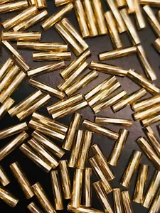 Gold 2.0 X 9mm Glass Twist Bugle Beads Japan Miyuki Read Description - Bild 1 von 1