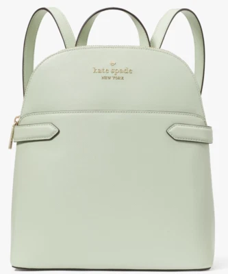 Mochila Kate Spade Staci Dome Cuero Verde Menta Lt Oliva K7340 Bolsa de Regalo FS Nueva con Etiquetas Foto 1 de 4