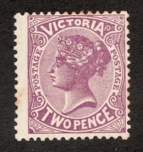 1901 Victoria, Australia Sc# 196 - Two Pence, QV. MH Cv$27.50 - Picture 1 of 1