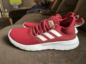 ADIDAS Running Shoes Womens Size 7.5 Lite Racer CLN Cloud Foam Red - Picture 1 of 10