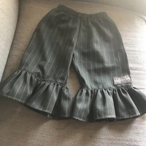 Matilda Jane PinStripe Ruffle Bell- Bottoms Size 2 Wide Leg - Picture 1 of 6