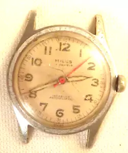 Vintage Milus Wristwatch 17J Parts Repair - Picture 1 of 3