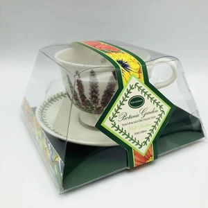 Portmeirion Botanic Garden Bell Heather Teacup & Saucer Set Cottagecore - Picture 1 of 7