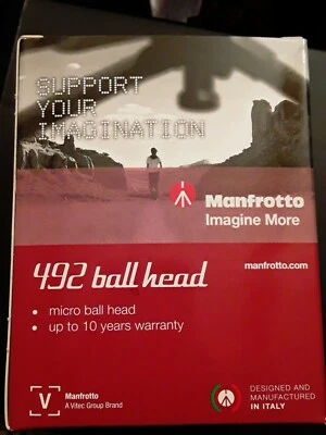 Manfrotto 492 Micro Ball Head Mfr # MH492-BHUS - Image 1 of 2