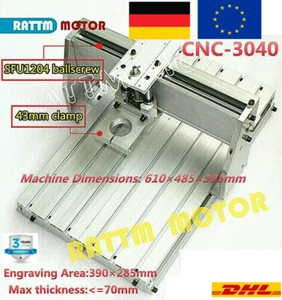 「DE」 3040 43mm Desktop CNC Router 1204 Ballscrew DIY Engraving Machine Frame Kit - Bild 1 von 7