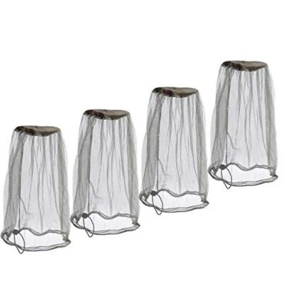 Paquete de 4 redes de protección para cabeza de mosquitero para senderismo al aire libre Foto 1 de 4