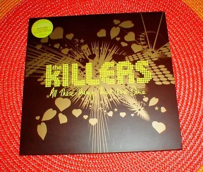 KILLERS "All These Things That I've Done" 45 + POSTER YELLOW VINYL UNPLAYED NM - Image 1 of 4