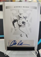 Andre Reed 2022 LEAF TRINITY FOOTBALL PRINTING PLATE AUTO 1/1  AUTO