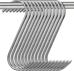 12 ganchos para carne de 5 pulgadas, ganchos de carnicero de acero inoxidable - Bild 1 von 12