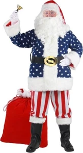 Santa Claus Costume Set, Santa Suit Plus Size Christmas Professional Outfit- XL - Picture 1 of 7