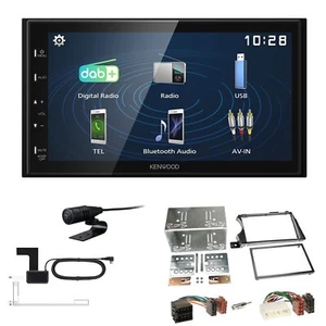 Kenwood 2DIN DAB+ Autoradio für Ssangyong Actyon ab 2006 anthrazit - Bild 1 von 5