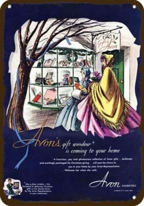 1950 Vladimir Bobri Avon Arte de Navidad Vinta-Look RÉPLICA DECORATIVA SIGNO DE METAL - Imagen 1 de 1