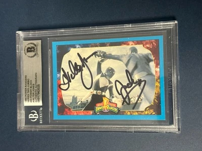 Walter Jones Auto 1994 Power Ranger Series Two Jumbo Card Black Ranger Beckett - Image 1 of 4