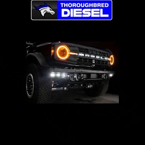 Oracle '21-'22 Ford Bronco Triple Led Fog Light Kit For Steel Bumper -White - Bild 1 von 1