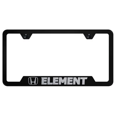 Marco de matrícula recortado negro - con licencia oficial para Honda Element Foto 1 de 3