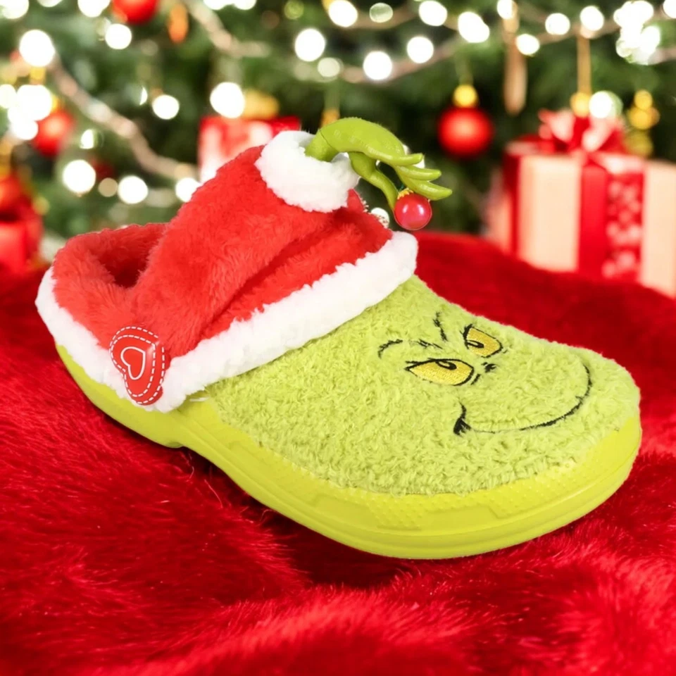 Crocs The Grinch Lined Clog 2025 | ALL ADULT SIZES | Christmas  - Image 1 of 4