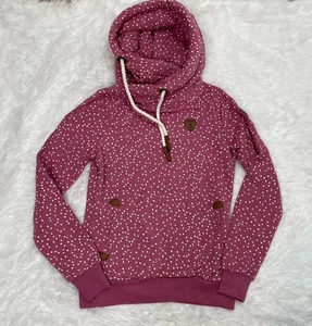 Sudadera con capucha Wanakome Artemis para mujer talla S pequeña rosa a lunares peso pesado pavo - Imagen 1 de 10