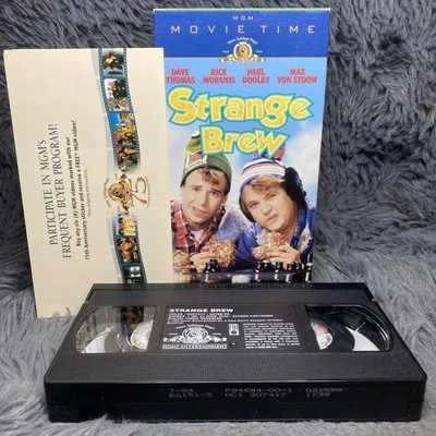 Strange Brew VHS Tape 1983 Rick Moranis Dave Thomas Movie Time Comedy Film - Image 1 of 4
