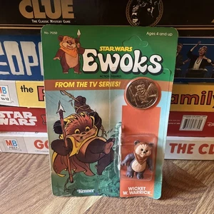 MOC 1985 Star Wars Ewoks TV Series Wicket W. Warrick 2" Figure + Coin Kenner - Picture 1 of 15