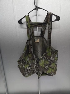 Vintage Bib Vest Hunting Zipper Vest Camo - XL 42-48 - Picture 1 of 6
