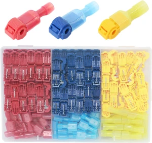 140Pezzi Connettore Terminali Maschi a Innesto Rapido,Per 0.5-4.0Mm² Filo Elettr - Foto 1 di 12