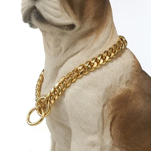 Cadena de acero inoxidable para perro mascota pequeño y mediano de 10 mm collar para perro cadena para gato - Imagen 1 de 29